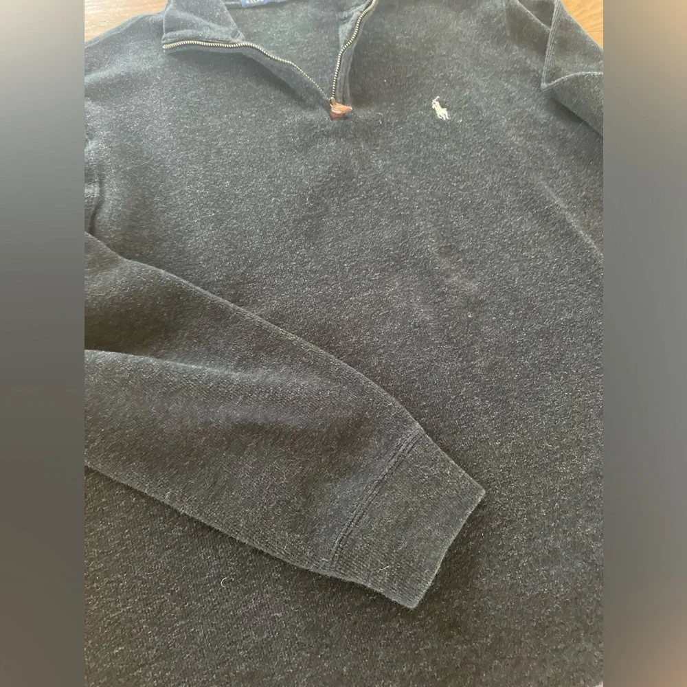 Ralph Lauren Polo Mens Quarter Zip Pullover Sweater EUC - Picture 6 of 9